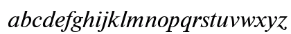 NewtonC Italic Lowercase Preview