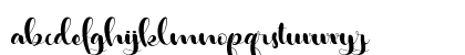 Hosabien Regular Lowercase Preview