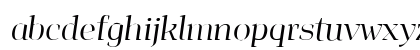 Jaymont PERSONAL Light Italic Lowercase Preview
