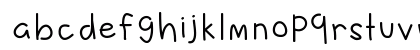 Baby Shrimp Regular Lowercase Preview