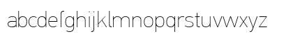 PF DinText Pro ExtraThin Lowercase Preview
