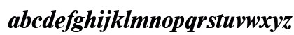 TimesDL Bold Italic Lowercase Preview