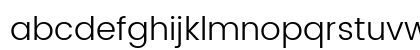 Poppins Light Regular Lowercase Preview