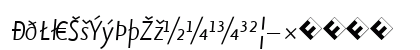 Eureka Sans Light Italic Lowercase Preview