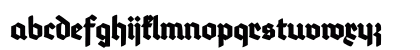 Deutsch-Gotisch Heavy Regular Lowercase Preview