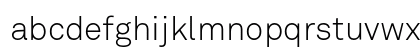Akkurat Light Regular Lowercase Preview