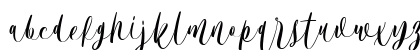 Bordellia Regular Lowercase Preview
