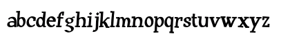 Huxtable Regular Lowercase Preview