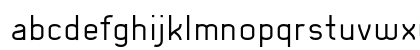Akute Thin Regular Lowercase Preview