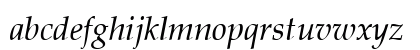 Palazzo Italic Lowercase Preview