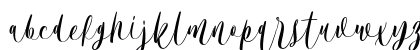 Bordellia Regular Lowercase Preview