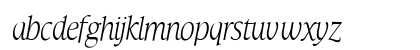 TFHabitatCond Italic Lowercase Preview