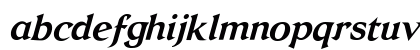 Dilys Bold Italic Lowercase Preview