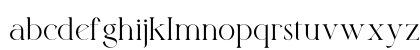 Wallika Regular Lowercase Preview