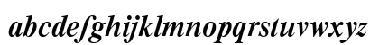 PC Tennessee BoldItalic Lowercase Preview