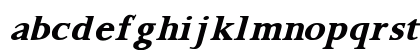 Palermo SF Bold Italic Bold Lowercase Preview