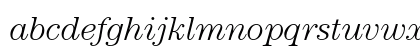 ITC Century Light Italic Lowercase Preview