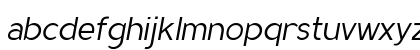 MadeynSans Light Italic Lowercase Preview