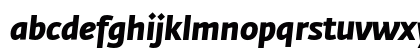 Fedra Sans Bold Italic Lowercase Preview