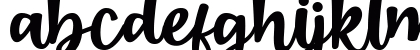 Boendalove Regular Lowercase Preview