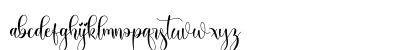 Perisha Regular Lowercase Preview