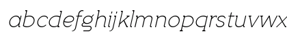 Quotus Thin Italic Lowercase Preview