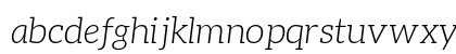 Aleo LightItalic Lowercase Preview