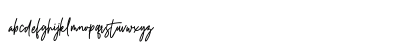 Whiles Personal Use Regular Lowercase Preview