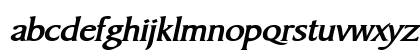 BarrettWide BoldItalic Lowercase Preview