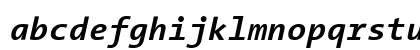 TheSansMono Bold Italic Lowercase Preview