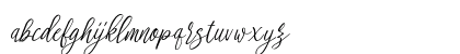 stefhanie typeface free demo Regular Lowercase Preview