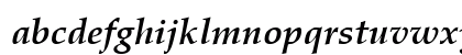 Palladio Becker Bold Italic Lowercase Preview