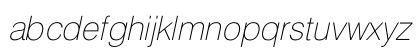 HeliosThinC Italic Preview