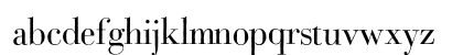 BodoniClassicHD Medium Lowercase Preview