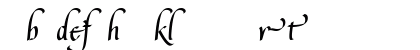 LeeAnn Alternates Regular Lowercase Preview