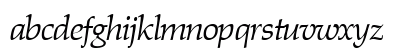 PalmerWerk Italic Lowercase Preview