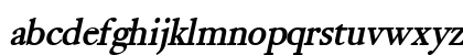Bliss BoldItalic Lowercase Preview