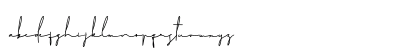 Mitchell Signature Regular Lowercase Preview