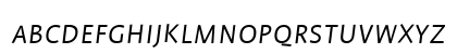 Profile Light Italic Lowercase Preview