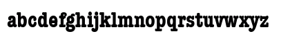 American Typewriter Condensed Bold Lowercase Preview