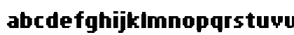 FFF Atlantis Condensed Regular Lowercase Preview