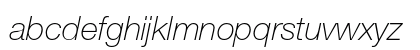 Helvetica Neue LT Pro 36 Thin Italic Preview