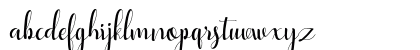 Yullisa Script Regular Lowercase Preview