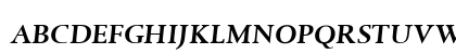 DTLAlbertinaTCaps ItalicMedium Lowercase Preview