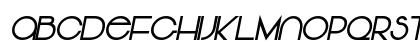Vonique 64 Bold Italic Lowercase Preview