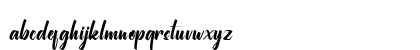 Maylika Calligraphy Regular Lowercase Preview