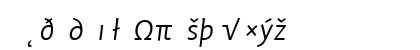 Profile Light Italic Lowercase Preview
