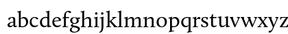 Calluna Regular Lowercase Preview