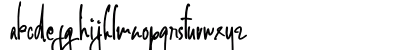 Alghul Signature Regular Lowercase Preview