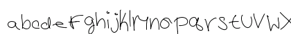 Chicken Scratch Kayli Regular Lowercase Preview